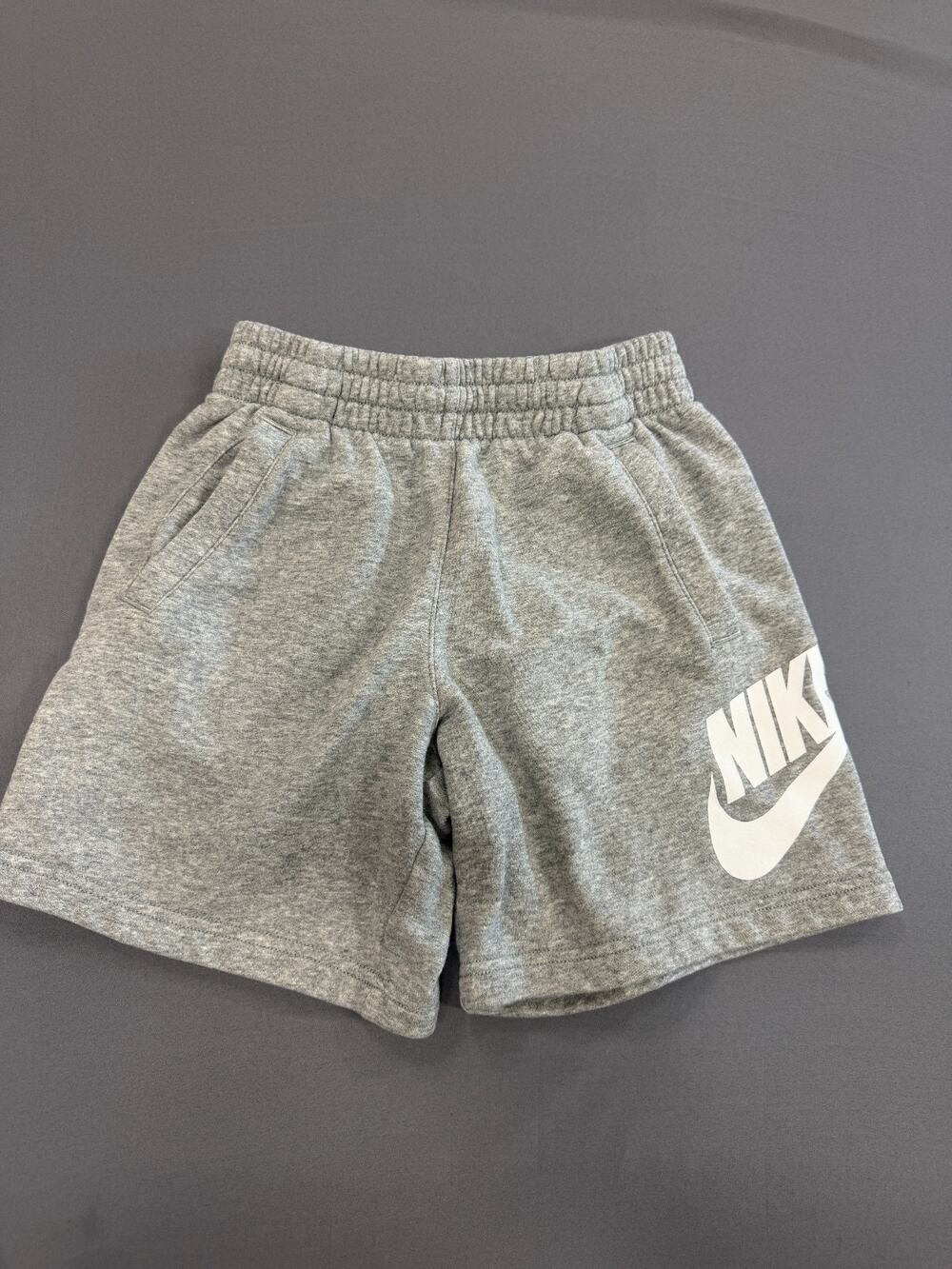 Nike Boys Youth M Sportswear Club HBR Fleece Shorts Gray Athletic Casual